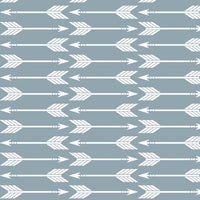 Woodland set with bears and deer in navy, gray and dusty blue