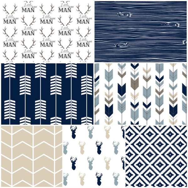 Little Man Adventure Set in Navy and Tan