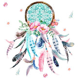 Pink and Teal Dream Catcher Baby Girl Bedding set with feathers and arrows, patchwork blanket, boho nursery decor, baby shower gift
