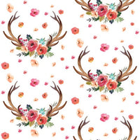 Floral Woodland Set in Coral and Mint