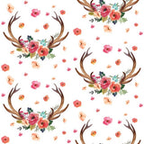 Floral Woodland Set in Coral and Mint