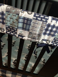 Farm themed set in navy and dusty blue