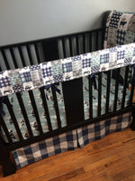 Farm themed set in navy and dusty blue