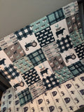 Farm Set in Navy and Dusty Blue