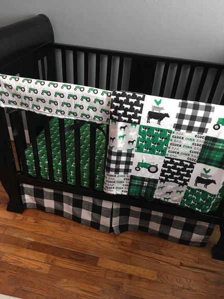 Green and Black Farm Set