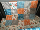 Woodland Fox Baby Bedding In Orange and Turquoise
