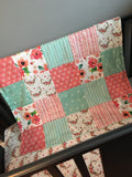 Coral and Mint Floral and Antler Set