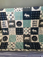 Woodland Adventure Set in Navy, Dusty Blue and Gray