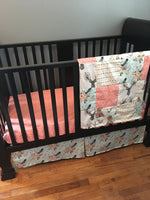 Boho Bedding in pink and mint