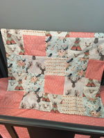 Boho Bedding in pink and mint