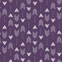 Purple and Turquoise Floral Feather Set