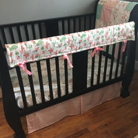Dream Catcher and Succulent Bedding in pink and mint