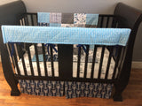 Boho Woodland Set in Navy, Dusty Blue and Gray