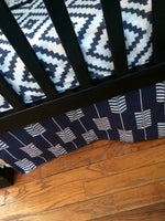 Aztec and Deer Set in Tan and Navy