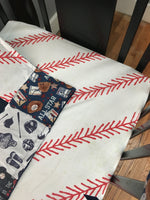 Baseball Bedding in Navy and Red