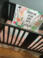 Little and Fierce Baby Girl Floral Set