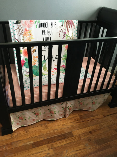 Little and Fierce Baby Girl Floral Set