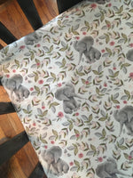 Floral Boho Elephant Set in Coral