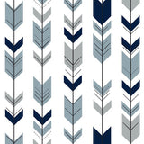 Boho Woodland Set in navy, dusty blue and gray