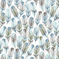 Woodland set with bears and deer in navy, gray and dusty blue