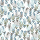 Woodland set with bears and deer in navy, gray and dusty blue