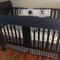 Football Set in Navy and Gray