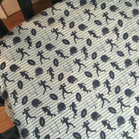 Football Set in Navy and Gray