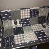 Fishing Set in Navy and Gray