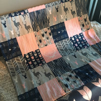 Pink and Navy Woodland Set