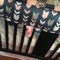 Pink and Navy Woodland Set