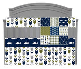 Outdoor Set in Navy and Olive Green