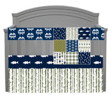 Outdoor Set in Navy and Olive Green