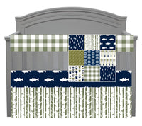 Outdoor Set in Navy and Olive Green