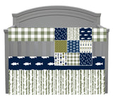 Outdoor Set in Navy and Olive Green