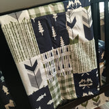 Fishing Set in Olive Green and Navy