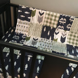 Fishing Set in Olive Green and Navy