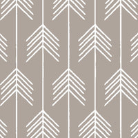 Gender Neutral Custom Made to Order Baby Boy Bedding with a modern boho theme in brown, green and tan featuring cactus, arrows, feathers