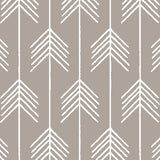 Gender Neutral Custom Made to Order Baby Boy Bedding with a modern boho theme in brown, green and tan featuring cactus, arrows, feathers