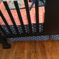 Navy and Pink Floral Set