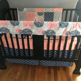 Navy and Pink Floral Set