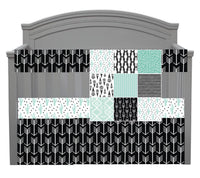 Gender Neutral Set in Black and Mint