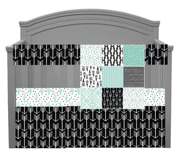 Gender Neutral Set in Black and Mint