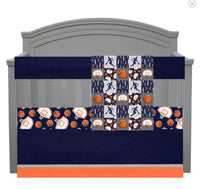 Basketball Set in Navy and Orange