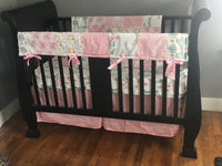 Travel Inspired Bedding in Pink