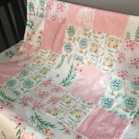 Travel Inspired Bedding in Pink