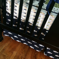 Fishing Bedding Set in Navy and Olive Green