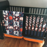 Basketball Set in Navy and Orange