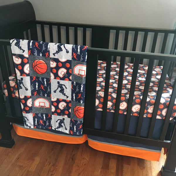 Basketball Set in Navy and Orange