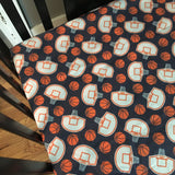 Basketball Set in Navy and Orange