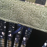 Buffalo Plaid Deer Set in Olive and Navy